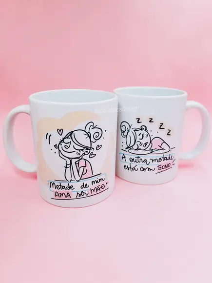 Caneca Mãe Com Sono