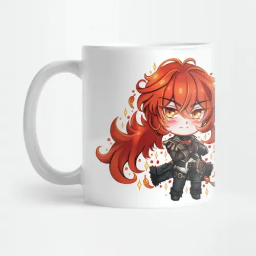Caneca Diluc Chibi Genshin Impact