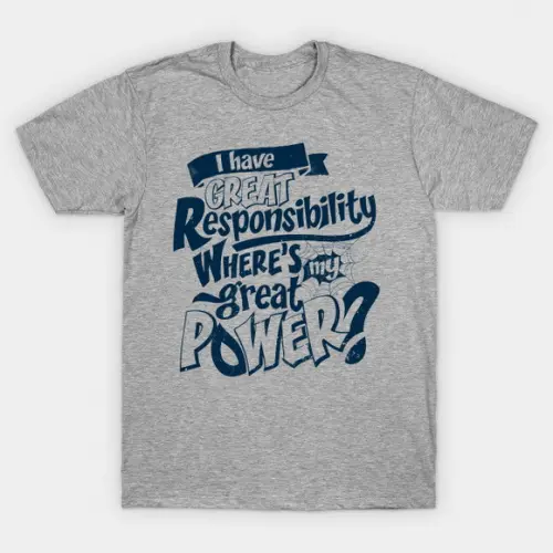 Camiseta Great Responsibilty Spider Man