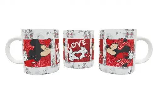Caneca Mickey e Minnie Love - Namorados Casal