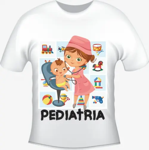 Camiseta Profissão Curso Pediatria