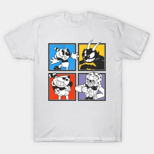 Camiseta Cup Head Characters