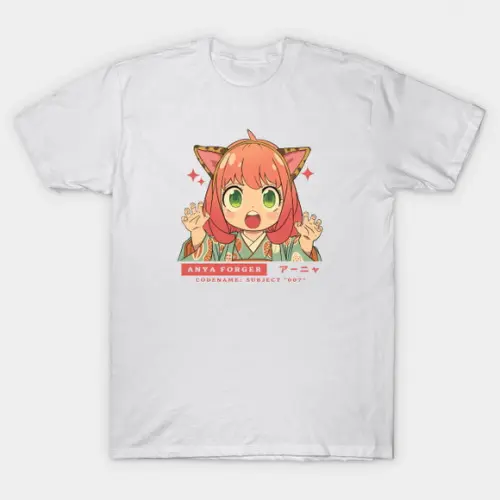 Camiseta Anya Forger Spy X Family Girl Code Name Subject 007