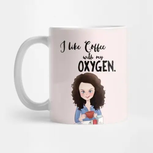 Caneca Coffee With My Oxygen Lorelai Gilmore Girls