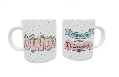 Caneca Promovido a Dindo ou Dinda