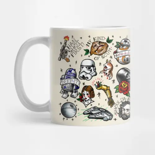 Caneca Star Wars Flash Tattoo