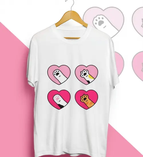 Camiseta Pet Lovers Patinhas