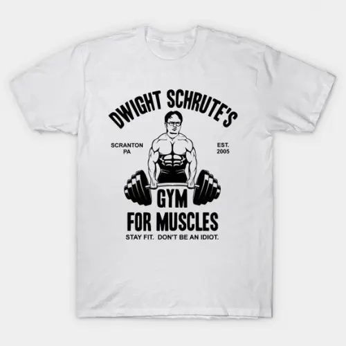 Camiseta Dwight Schrute's Gym For Muscles The Office