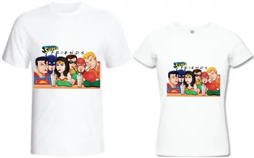 Camiseta Super Friends - Heróis DC kit com 02