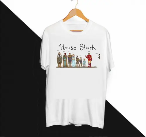 Camiseta House Stark Game Of Thrones - Tony Stark Iron Man
