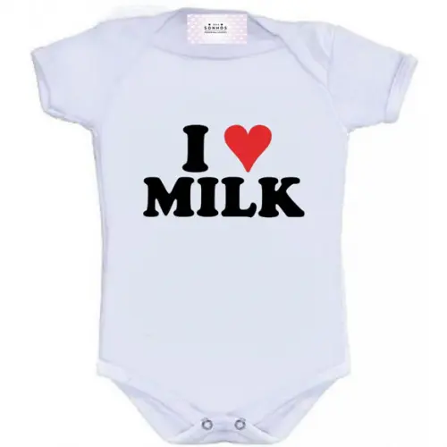 Body Para Bebê I Love Milk