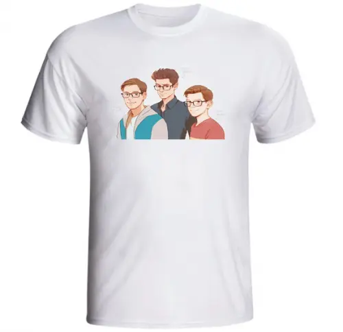Camiseta 3 Spider Man Homem Aranha Tobey Garfield Holland