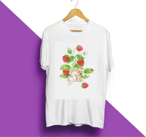 Camiseta Pets Moranguinho Vintage
