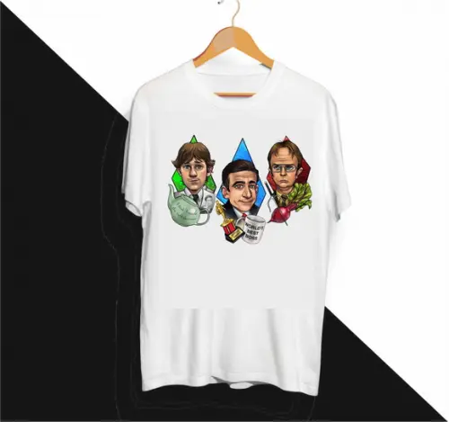 Camiseta Jim, Michael Scott e Dwight Schrute The Office