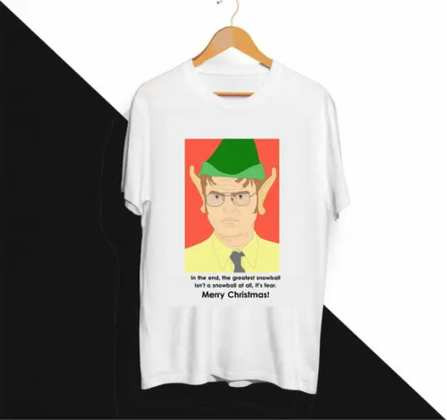 Camiseta Elf Dwight The Office Merry Christmas