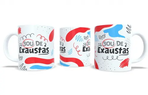 Caneca Eu Sou de Exaustas