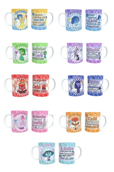 Caneca Personagens Divertidamente 2 Escolha a Sua