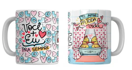 Caneca Te Amo Patoda Vida Namorados Casal Amor