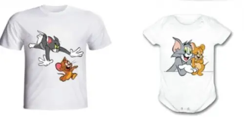 Camiseta T.o.m And J.e.r.r.y Kit Camiseta + Body