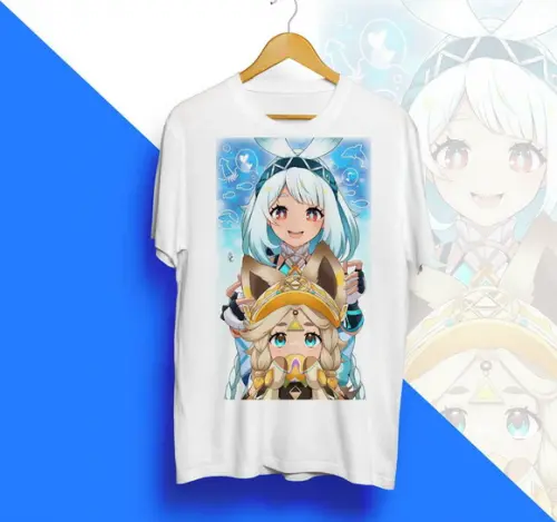 Camiseta Mualani e Kachina Genshin Impact
