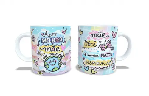 Caneca Mãe Inspiração Mamãe Melhor Mãe do Mundo