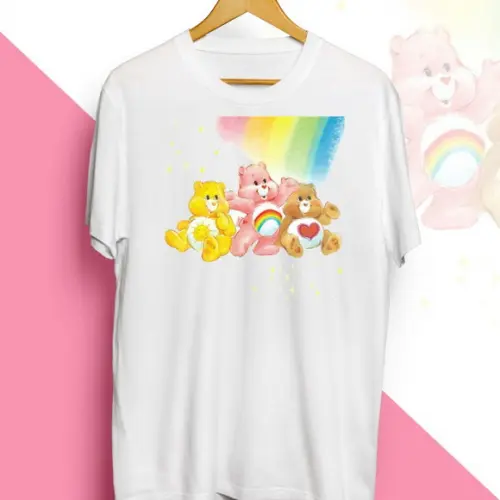 Camiseta Three Rainbow Ursinhos Carinhosos