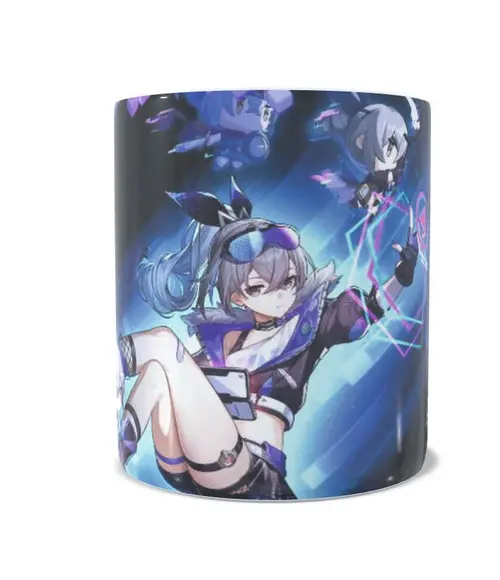 Caneca Star Rail Loba Prateada Silver Wolf