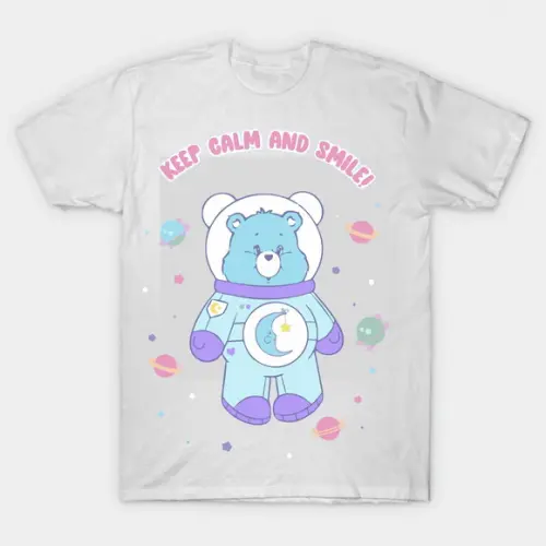 Camiseta Keep Calm And Smile Ursinhos Carinhosos
