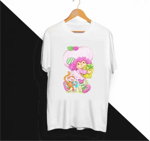 Camiseta Turma da Moranguinho Framboesinha Framboesa Vintage