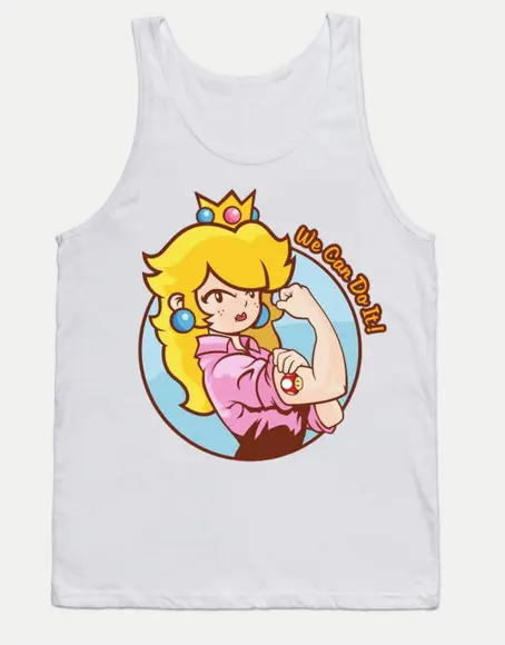 Camiseta Regata Princess Peach Gym Academia