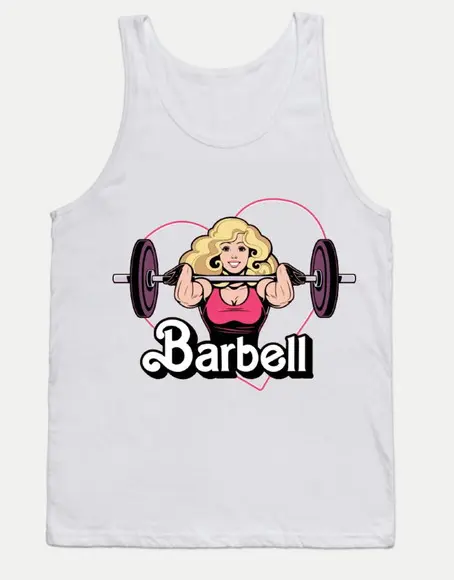 Camiseta Regata Barbell Barbie