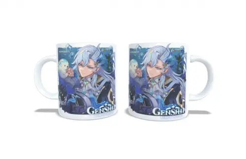 Caneca Genshin Impact Neuvillette Cute Otter