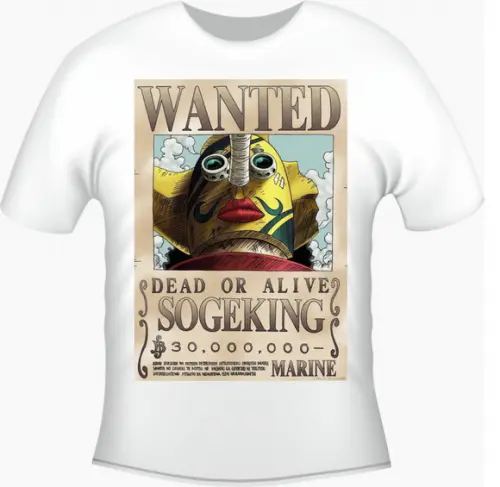 Camiseta Sogeking Procurado One Piece