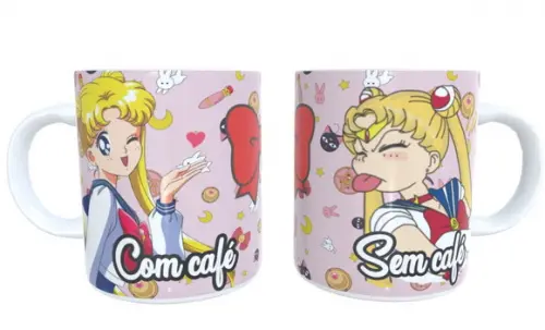 Caneca Sailor Moon com Café sem Café