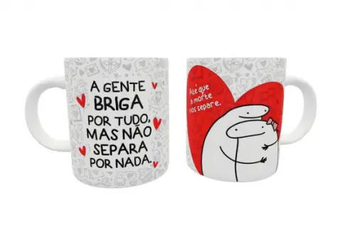 Caneca Flork Bento a Gente Briga Por Tudo