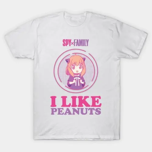 Camiseta SPY X FAMILY: ANYA I LIKE PEANUTS