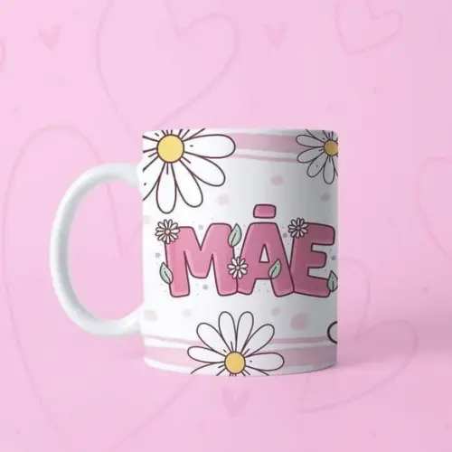Caneca Mãe Flores