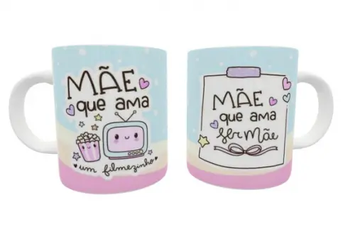 Caneca Mãe - Mãe que Ama Um Filmezinho