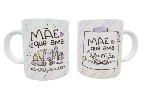 Caneca Mãe - Mãe que Ama Artesanato