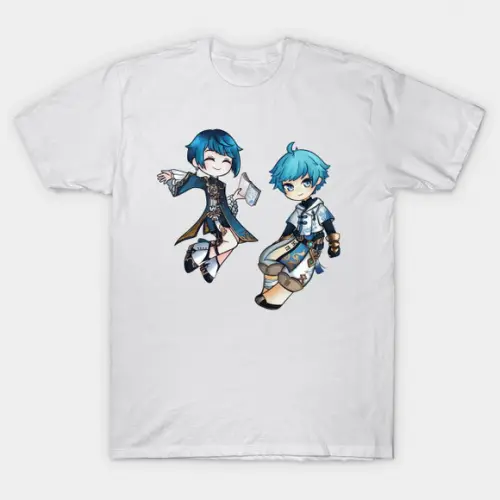 Camiseta Hydro And Cryo Chongyun Xingqiu Genshin Impact