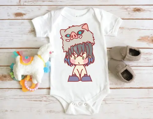 Body para Bebê - Inosuke Chibi Demon Slayer