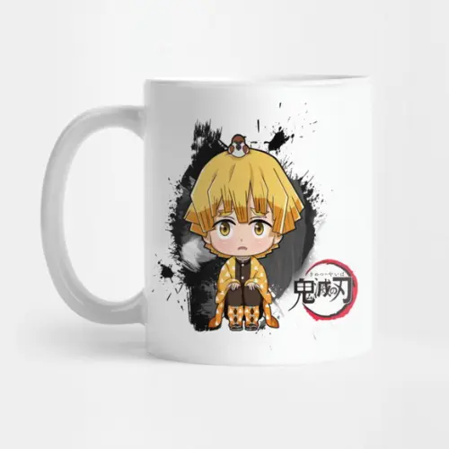 Caneca Demon Slayer Zenitsu Agatsuma Chibi