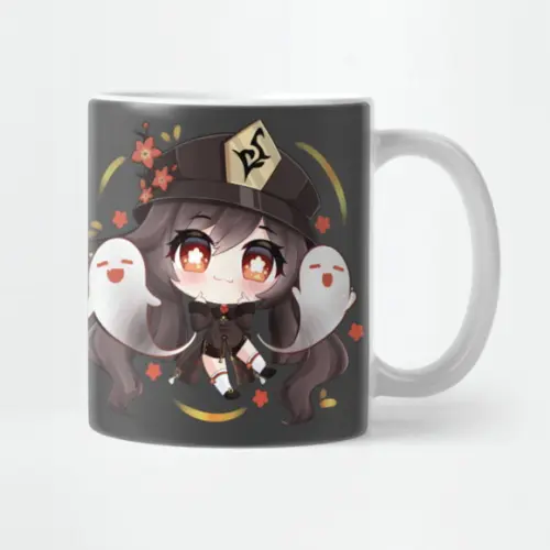 Caneca Genshin Impact -Hu Tao Chibi
