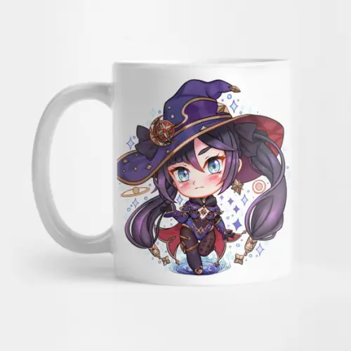 Caneca Genshin Impact - Mona Chibi