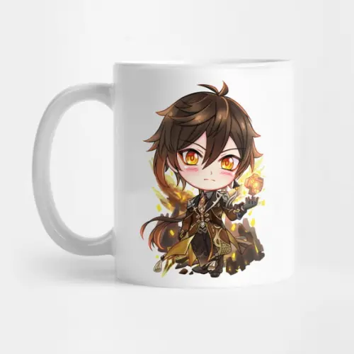 Caneca Zhongli Chibi Genshin Impact