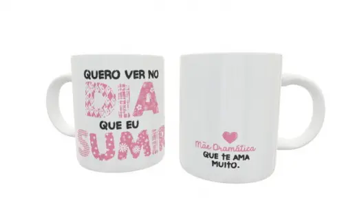 Caneca Mãe Dramática - Presente para as Mães