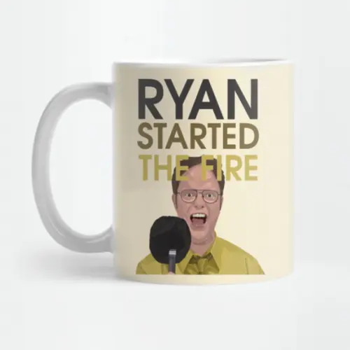Caneca Ryan started the fire! The Office