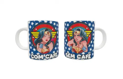 Caneca Com Café Sem Café - Wonder Woman