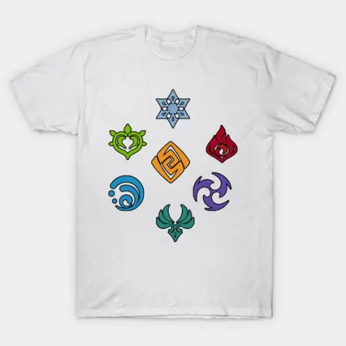 Camiseta Elements Genshin Impact