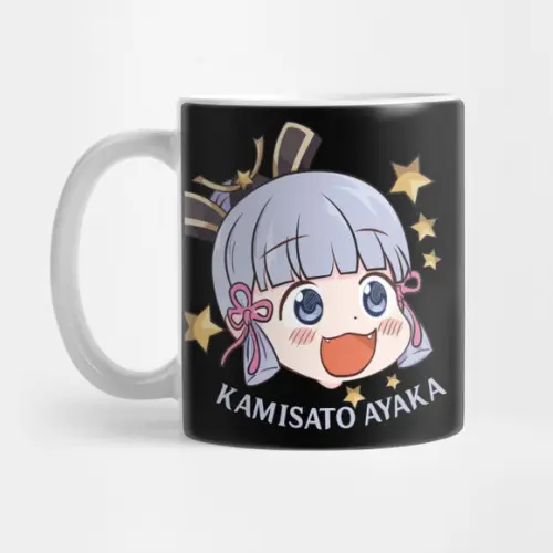 Caneca Genshin Impact - Ayaka Chibi